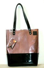 Borsa tote bag in vera pelle italiana fatta a mano stile moda moda 