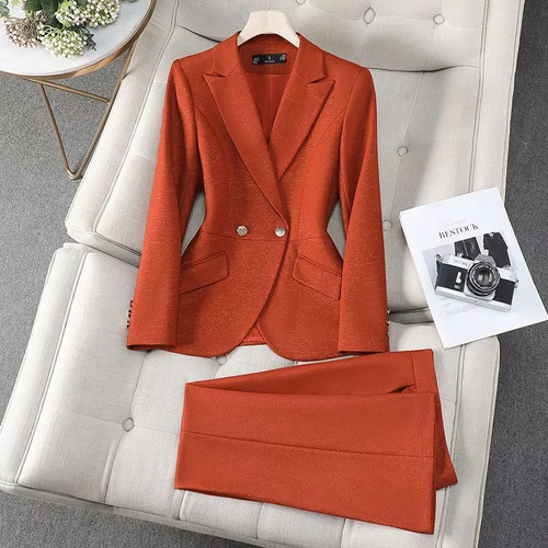 Tailleur donna arancione - tailleur,