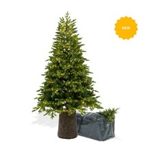 BOP Albero di Natale Zeus con Tronco e Luci, PE Real Touch e PVC  180 210 240 cm