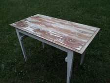 tavolo  restaurato in stile shabby