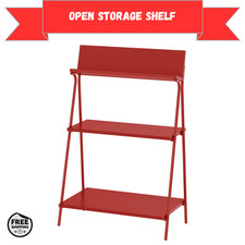 IKEA KRÖNIKÖR Scaffale Portaoggetti Aperto Rosso Libreria Espositore Moderno 60x35x91cm