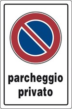 TARGA SEGNALETICA PARCHEGGIO