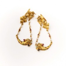 Orecchini cornucopie 18Kt