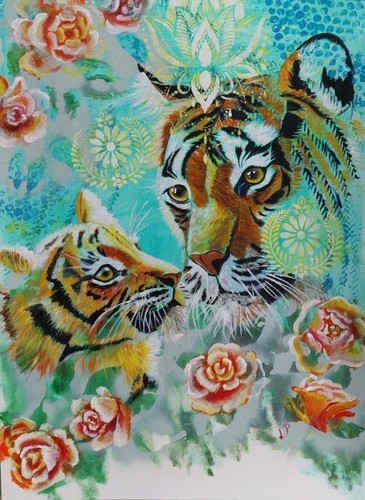 Grande quadro famiglia - , tigre