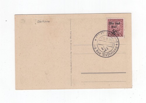 1938 sudeti hitler cartolina - sudeti,