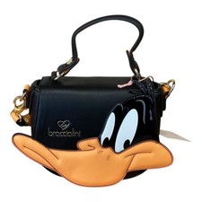 BRACCIALINI SHAPE Looney Tunes Borsa Sacca con tracolla regolabile Duffy LT221