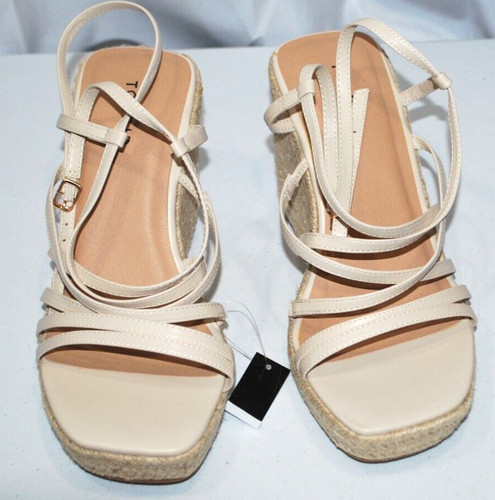 Sandali beige con zeppa - , e