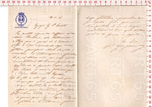 E7831 documento storico 1899 - documento,