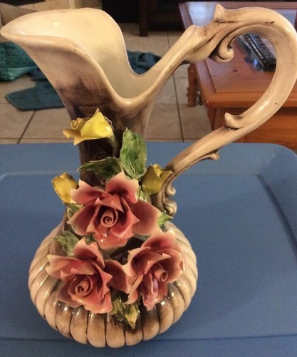 Vaso fiori capodimonte - vaso,
