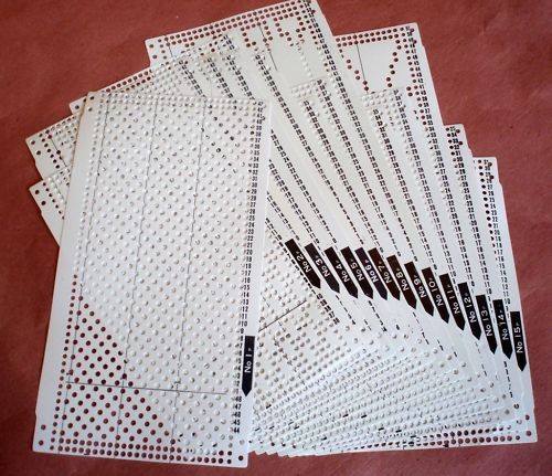 Set carte preforate - set, di