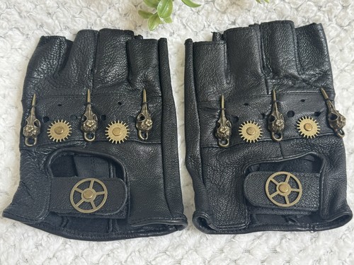 Guanti steampunk pelle - steampunk,