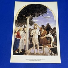 BATTESIMO DI GESU' PIERO DELLA FRANCESCA CARTOLINA SOUVENIR