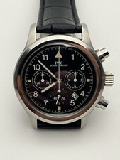 Orologio IWC Schaffhausen "Der Fliegerchronograph" ref. 3741 - mecha-quartz '90