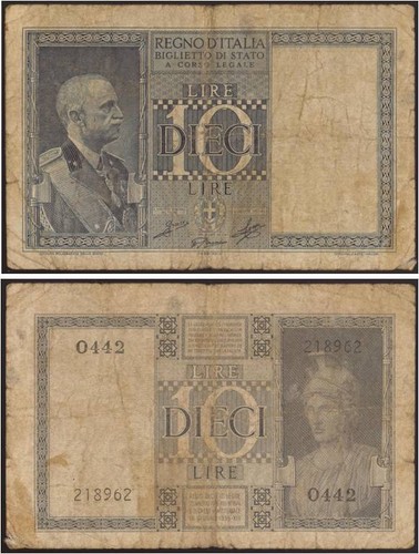 Lire 1939 imperiale - 10,