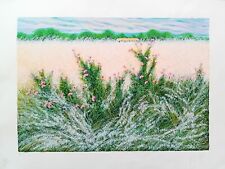 Franco Azzinari cm 80x60 serigrafia " Giornata di vento"