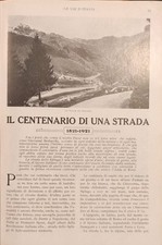 IL CENTENARIO DI UNA STRADA