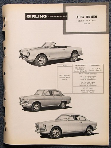 Guida dati freni alfa romeo - dati,
