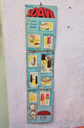 Rara insegna tabella gelati - insegna,