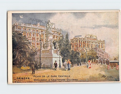Cartolina place gare - cartolina,