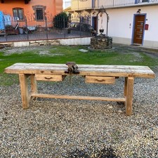 Banco Da Lavoro Bancone Officina Tavolo Negozio Bar Vintage Modernariato