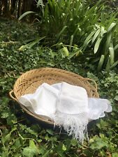 Cesto vintage in vimini cesta da bucato francese provenzale