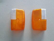 COPPIA LENTI VETRI FRECCE ANTERIORE BIANCO ARANCIO APE 600 CAR P 501 601 RP477