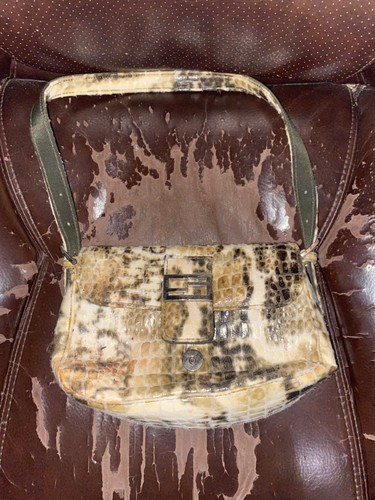 Borsa baguette fendi pelle - pelle, di