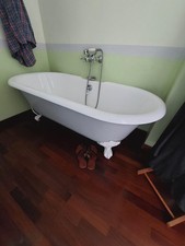 Vasca da bagno in ghisa con piedini, NUOVA, 164x78 cm