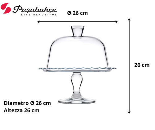 Alzata vetro porta dessert - porta,
