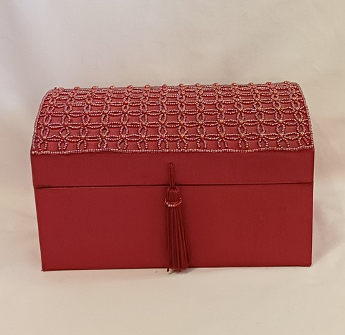 Portagioie raso rosso - in, con