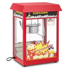 Macchina per popcorn - 1500 W - 5 kg/h - rosso - Carretto Pop Corn