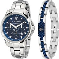 MASERATI SUCCESSO R8851121016 OROLOGIO + BRACCIALE ACCIAIO LIST. 279€ SOTTOCOSTO