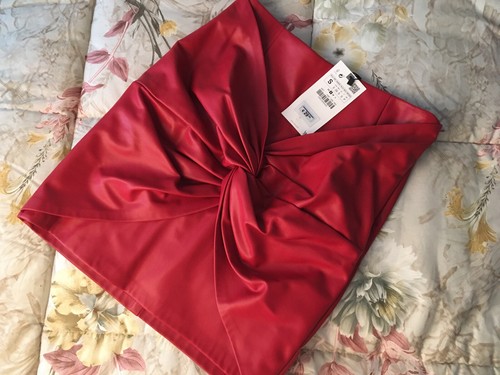 Mini gonna similpelle rossa - gonna,