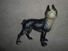 Fermaporta cane toro Boston Terrier ghisa antico vintage destro alto 10