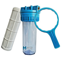 FILTRO CARTUCCIA NYLON DEPURATORE CONTENITORE 3 PEZZI CHIAVE ADDOLCITORE ACQUA