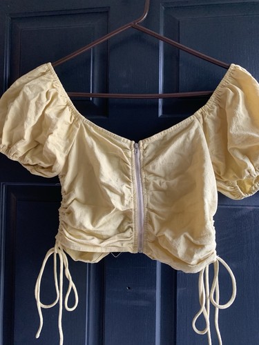 Top donna piccolo giallo