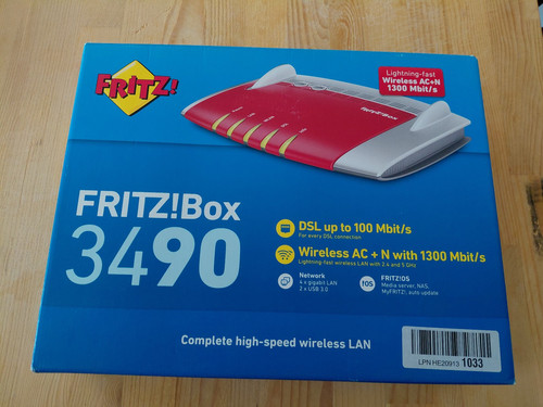 Router fritz box 3490 dsl - router,