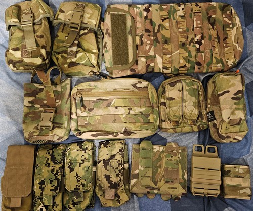 Molle tactical pouch x14 lot - molle,