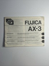 Manuale uso e manutenzione Fujica AX-3 #P5