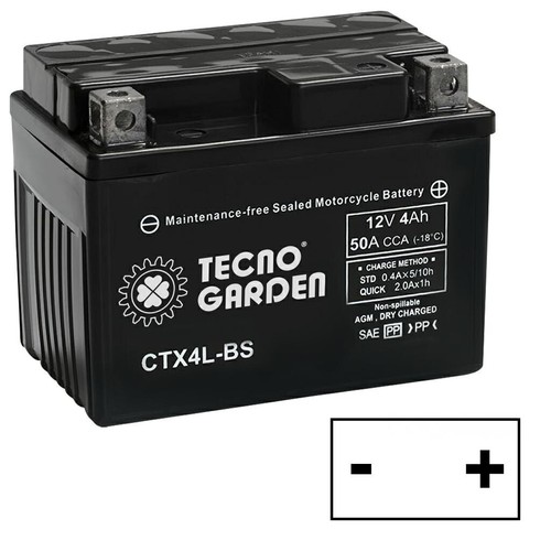 Batteria agm 4ah - 12v, polo