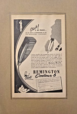 Pagina pubblicitaria anni '50 Remington Contour rasoio elettrico a filo