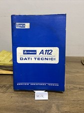 Manuale Autobianchi A112 pubblicazione dei Dati Tecnici per le riparazioni  1976