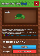 ? Tartaruga marina mutata Titanic tempo di recupero 20 secondi ? Roblox coltiva un giardino ?‍?economico