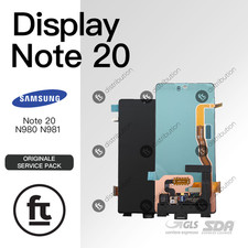 SAMSUNG DISPLAY NOTE 20 N980 N981 NO FRAME ORIGINALE SERVICE NERO GREY TOUCH SCR