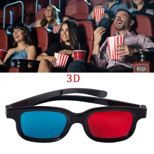 Occhiali rosso blu - occhiali, 3d