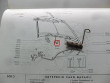 MOLLA PER STAFFA COFANO ANTERIORE FIAT 600 D 1100 D FIAT 865178