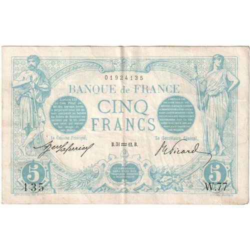 376981 francia 5 franchi - 5,