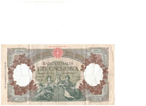 Banconotta 5000 lire - , di