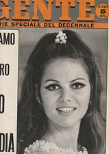 4 RIVISTE, GENTE 16-1967 CLAUDIA CARDINALE, RADIOCORRIERE 35-1957 LAURA ADAN