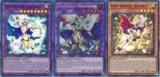 Mazzo Yugioh Gemma-Cavaliere 2024 - Rubino - Granato - Fusione NM - 54 Carte Serafinite